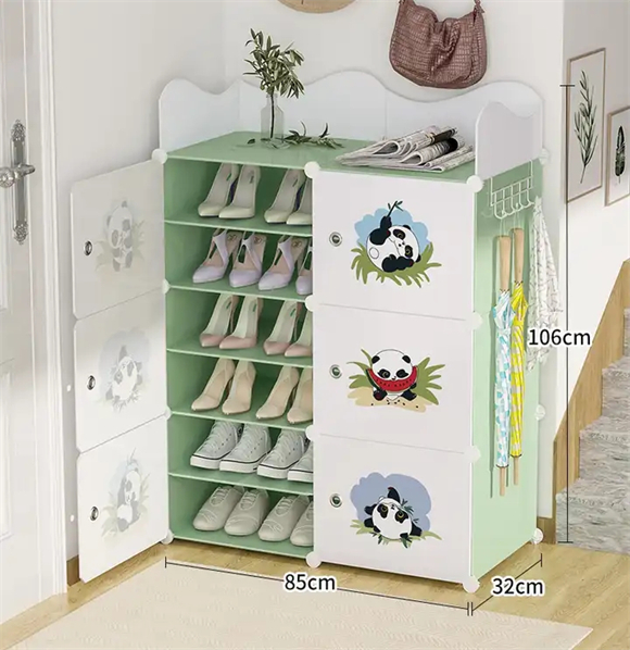 Shoe rack with cover
